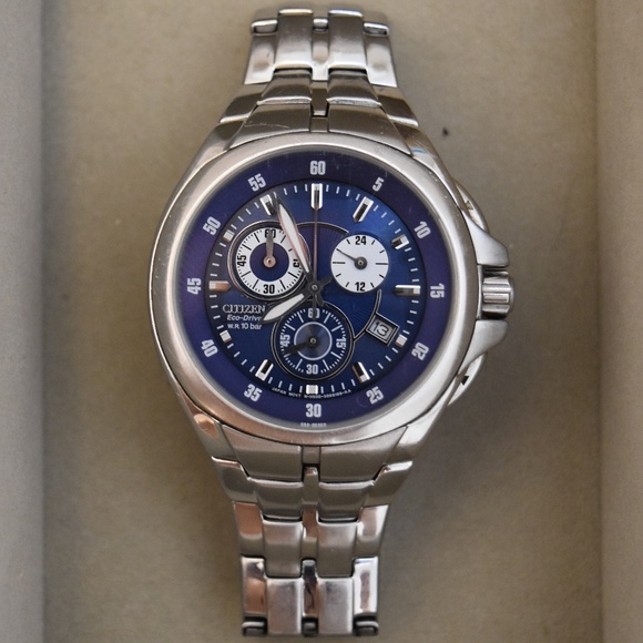 Citizen Other - CITIZEN ECO DRIVE CHRONOGRAPH WATCH BLUE DIAL